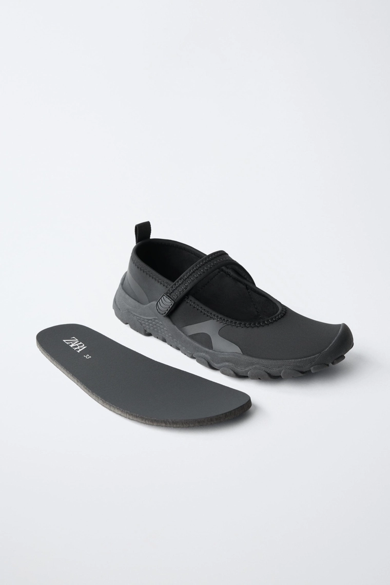 Спортивные балетки barefoot с открытым носком