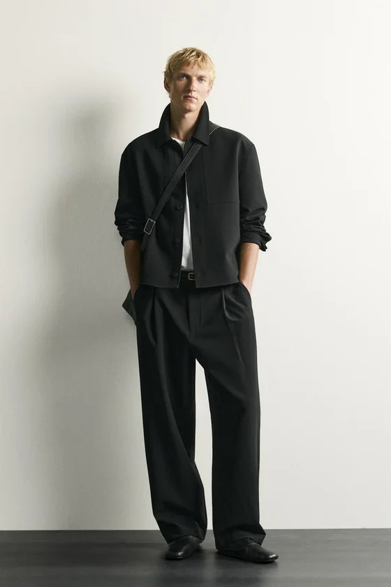БРЮКИ RELAXED FIT СО СКЛАДКАМИ