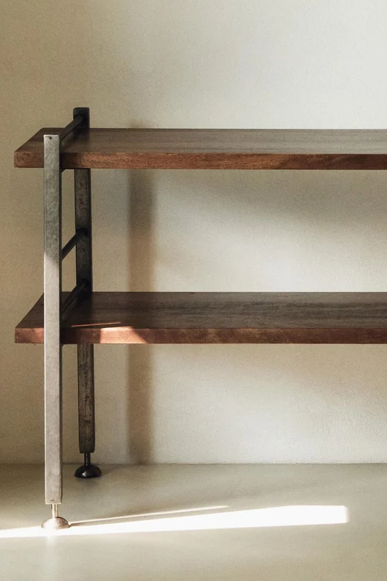 Консоль steel and wood
