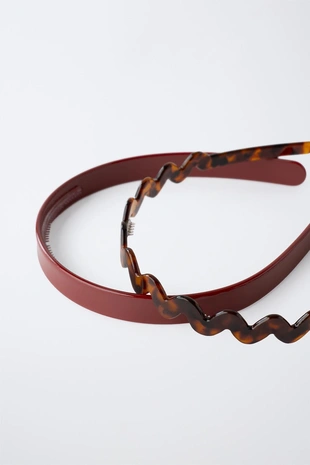 Набор из 2 ободков: однотонный и с эффектом черепахового панциря- Заказать в России