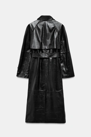 Длинный тренч из 100% кожи — Zw Collection- Заказать в России