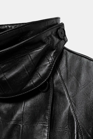Длинный тренч из 100% кожи — Zw Collection- Заказать в России