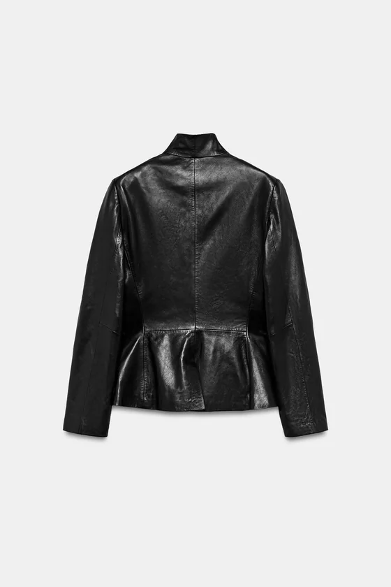 ДВУБОРТНЫЙ БЛЕЙЗЕР ИЗ 100% КОЖИ — ZW COLLECTION