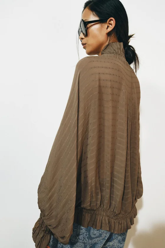 БЛУЗА СО СБОРКАМИ — ZW COLLECTION