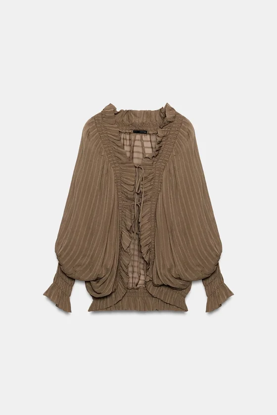 БЛУЗА СО СБОРКАМИ — ZW COLLECTION