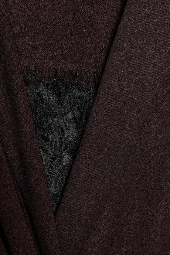 ПЛАТЬЕ С ЗАПАХОМ В БЕЛЬЕВОМ СТИЛЕ — ZW COLLECTION