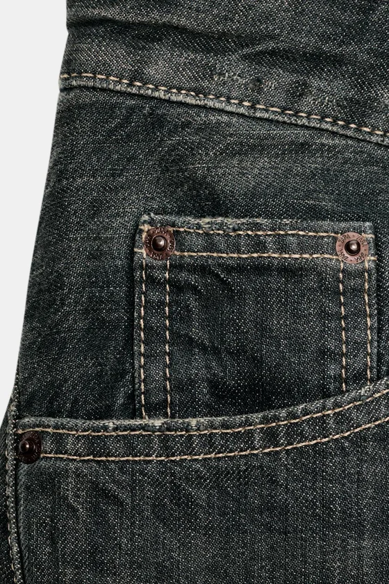 ДЖИНСЫ TRF BAGGY ОВЕРСАЙЗ СО ШВАМИ И СРЕДНЕЙ ПОСАДКОЙ