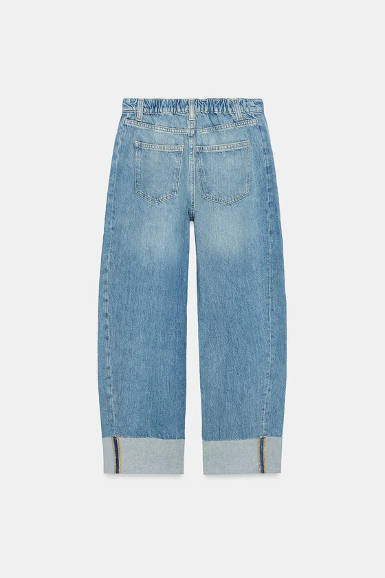 ДЖИНСЫ Z1975 BAGGY СО СРЕДНЕЙ ПОСАДКОЙ И ОТВОРОТАМИ