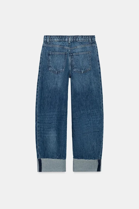 ДЖИНСЫ Z1975 BAGGY СО СРЕДНЕЙ ПОСАДКОЙ И ОТВОРОТАМИ