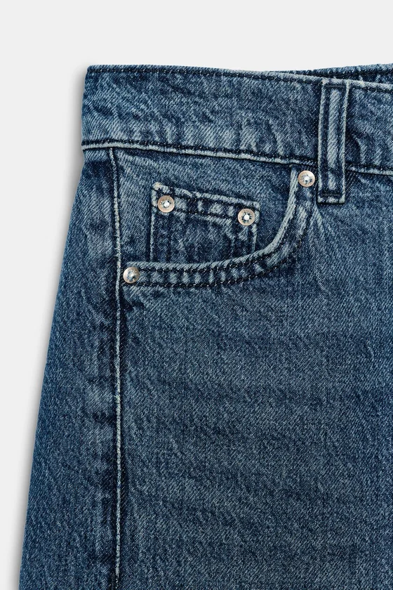 ДЖИНСЫ Z1975 BAGGY СО СРЕДНЕЙ ПОСАДКОЙ И ОТВОРОТАМИ