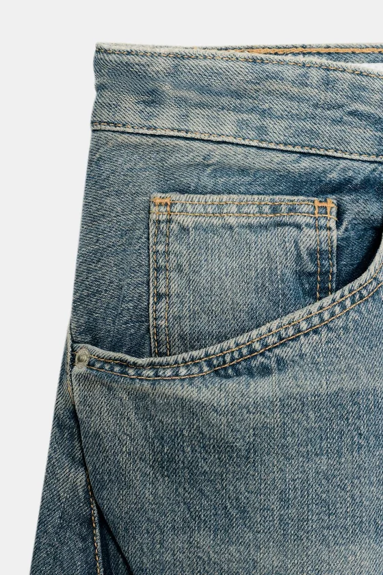 ДЖИНСЫ TRF BAGGY ОВЕРСАЙЗ СО ШВАМИ И СРЕДНЕЙ ПОСАДКОЙ