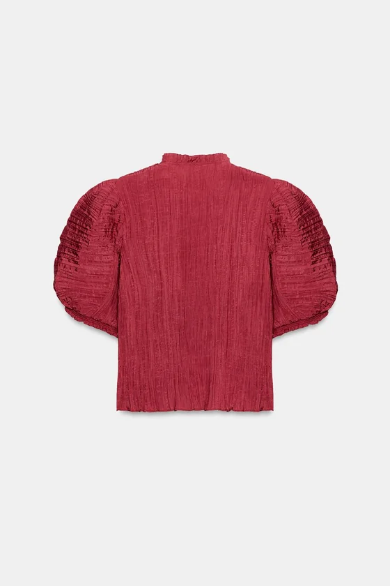 РУБАШКА С ОБЪЕМНЫМИ РУКАВАМИ — ZW COLLECTION
