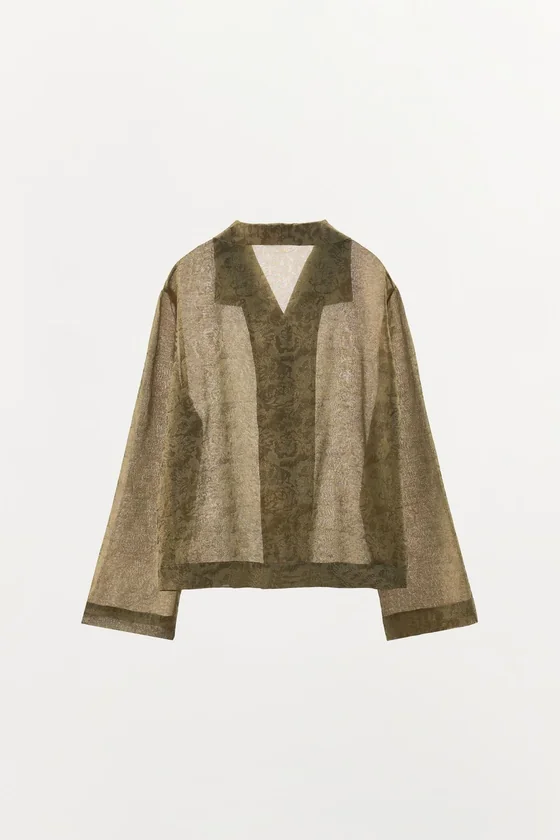 РУБАШКА JACQUARD ИЗ СМЕСОВОГО КУПРО