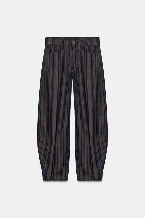 ДЖИНСЫ TAPERED С ВЫСОКОЙ ПОСАДКОЙ — ZW COLLECTION