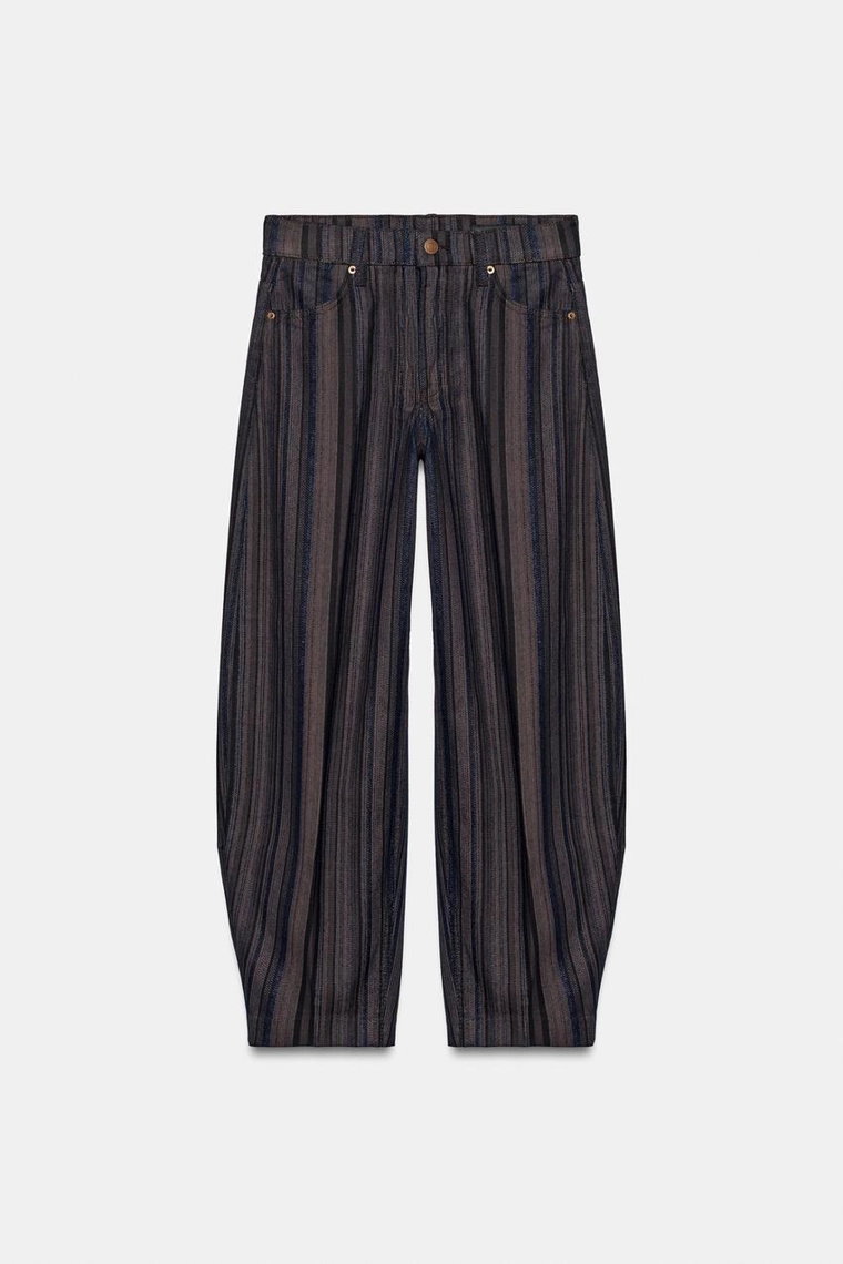 ДЖИНСЫ TAPERED С ВЫСОКОЙ ПОСАДКОЙ — коллекция Zara «ZW»
