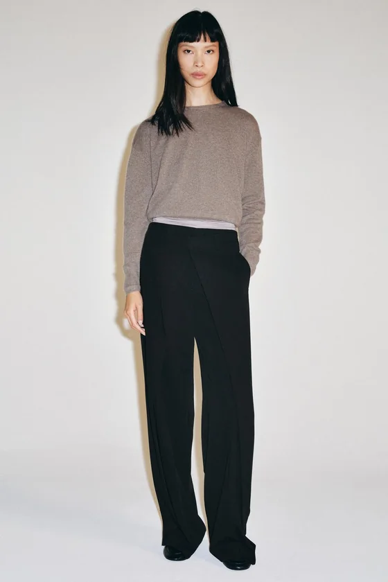 БРЮКИ С ЗАЩИПАМИ СПЕРЕДИ — ZW COLLECTION