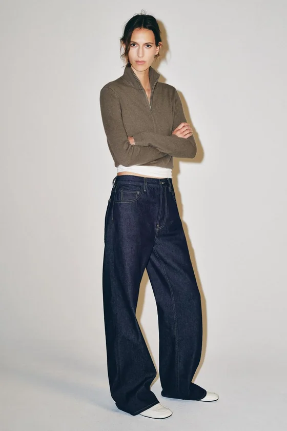 ДЖИНСЫ коллекция Zara «ZW» ПРЯМОГО КРОЯ СО СРЕДНЕЙ ПОСАДКОЙ