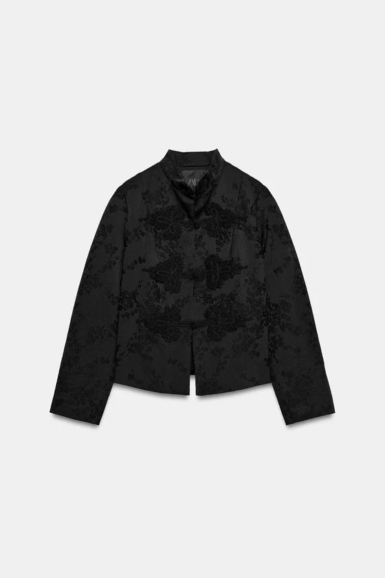 КУРТКА ЖАККАРДОВАЯ С ЗАСТЕЖКАМИ-КЛЕВАНТ — ZW COLLECTION