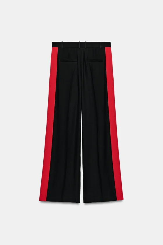 ШИРОКИЕ БРЮКИ С ПОЛОСАМИ ПО БОКАМ — коллекция Zara «ZW»