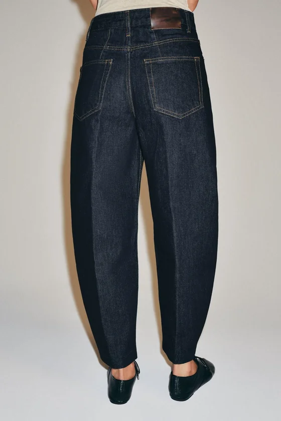ДЖИНСЫ TAPERED С ВЫСОКОЙ ПОСАДКОЙ — ZW COLLECTION