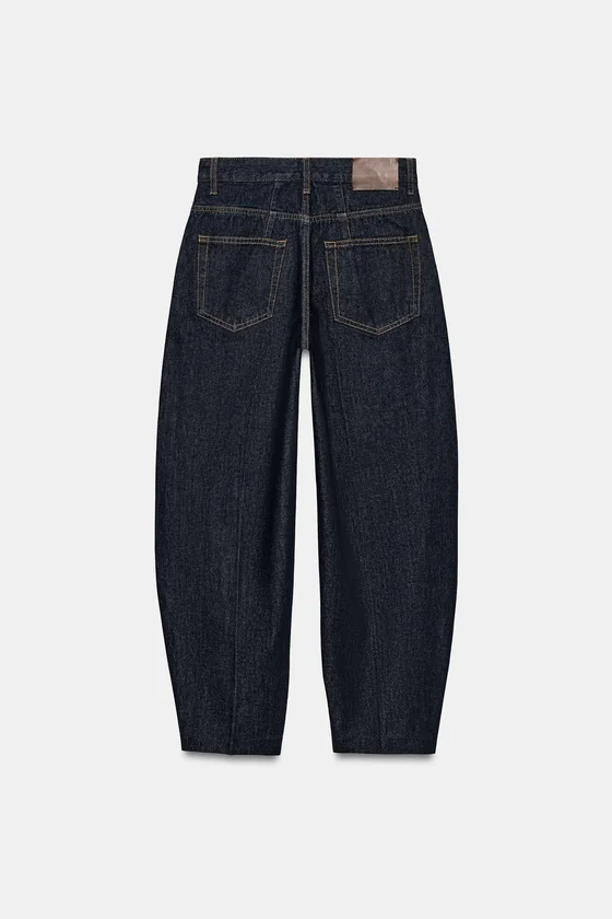 ДЖИНСЫ TAPERED С ВЫСОКОЙ ПОСАДКОЙ — ZW COLLECTION