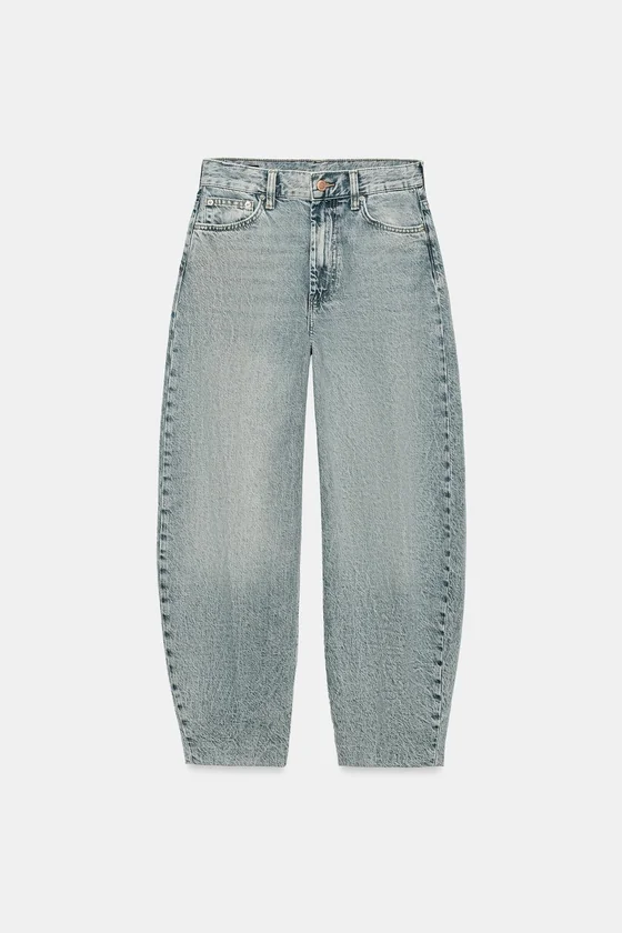 ДЖИНСЫ TAPERED С ВЫСОКОЙ ПОСАДКОЙ — ZW COLLECTION