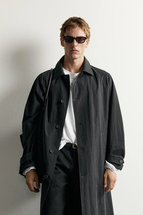 КОНТРАСТНЫЙ ТРЕНЧ RELAXED FIT