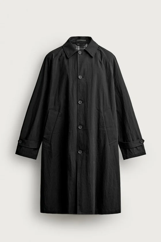 КОНТРАСТНЫЙ ТРЕНЧ RELAXED FIT