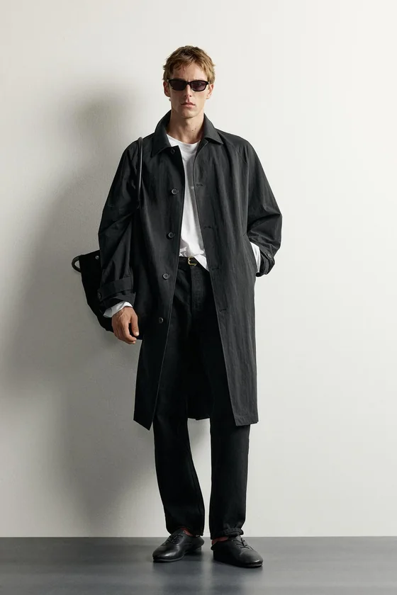 КОНТРАСТНЫЙ ТРЕНЧ RELAXED FIT