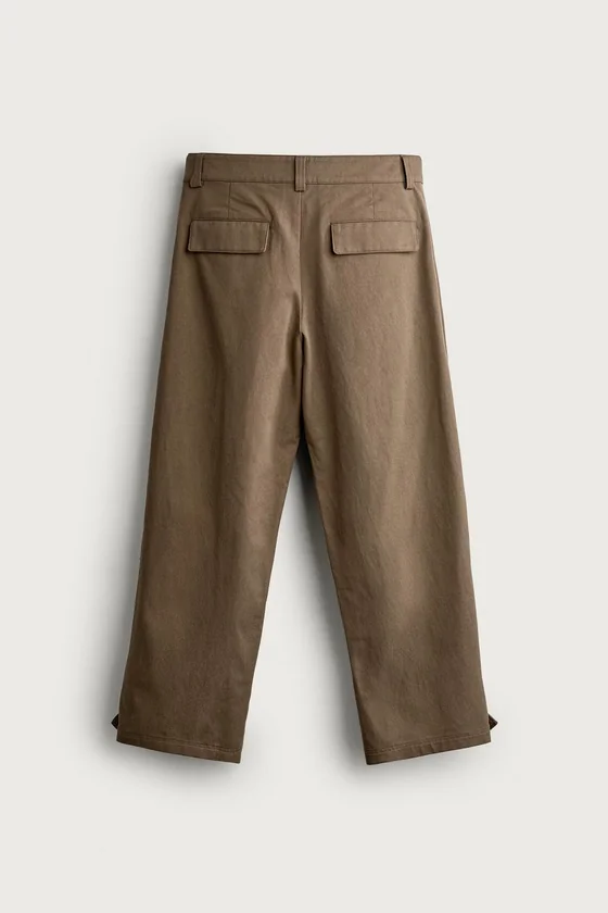 Брюки balloon fit с ремешками