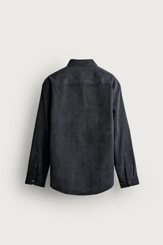 РУБАШКА RELAXED FIT ИЗ СТРУЯЩЕЙСЯ ТКАНИ