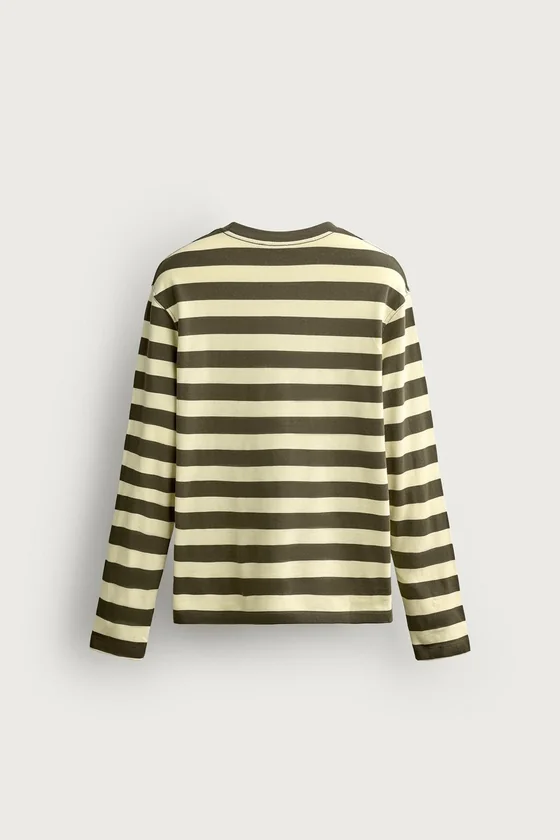 ЖАККАРДОВАЯ ФУТБОЛКА REGULAR FIT В ПОЛОСКУ