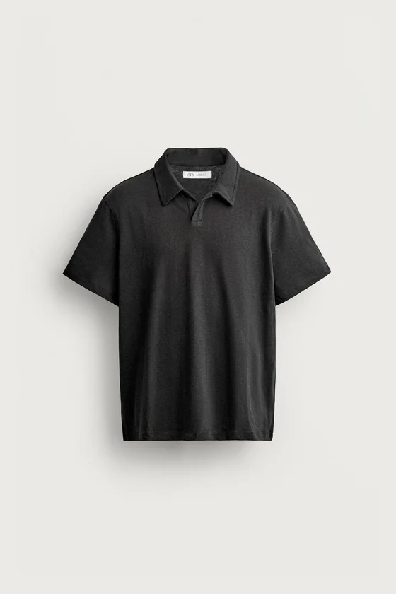 ПОЛО REGULAR FIT ИЗ ЛЬНА И ХЛОПКА