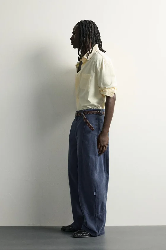 БРЮКИ RELAXED FIT С ШВАМИ