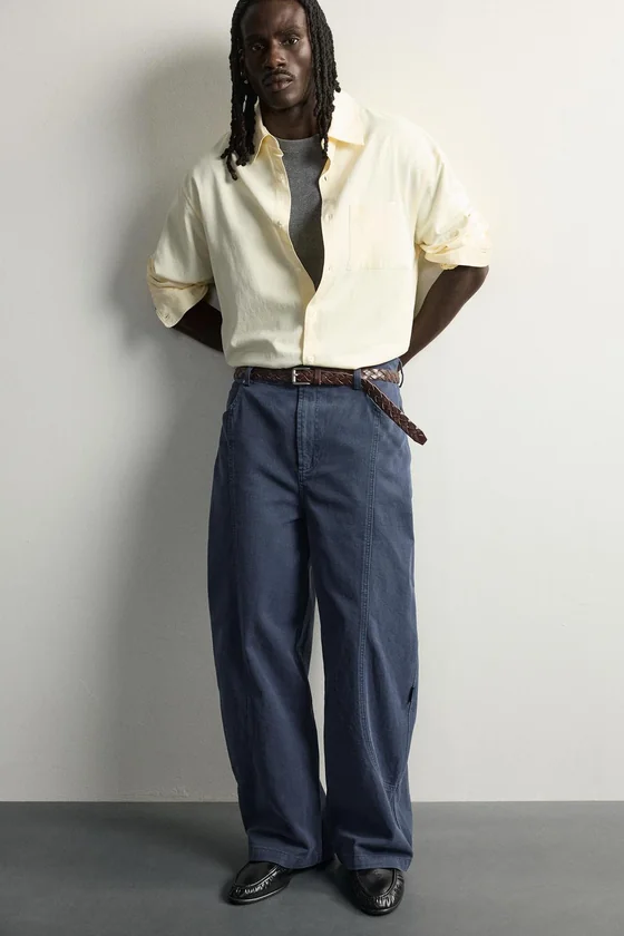 БРЮКИ RELAXED FIT С ШВАМИ