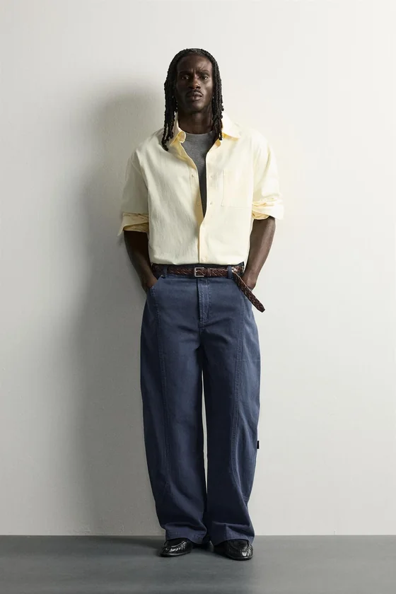 БРЮКИ RELAXED FIT С ШВАМИ