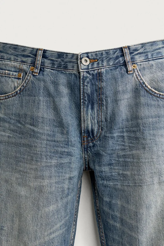 ДЖИНСЫ BOOTCUT С НИЗКОЙ ПОСАДКОЙ И РАЗРЕЗАМИ