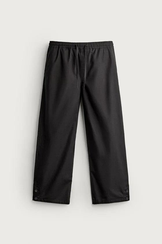 БРЮКИ RELAXED FIT С ПУГОВИЦАМИ