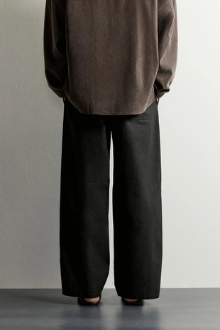 Брюки Relaxed Fit с пуговицами- Заказать в России
