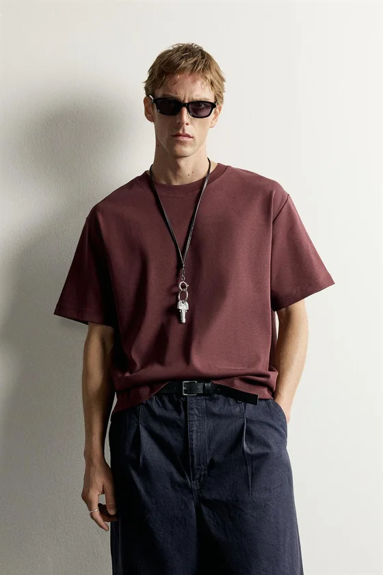 ФУТБОЛКА RELAXED FIT В РУБЧИК