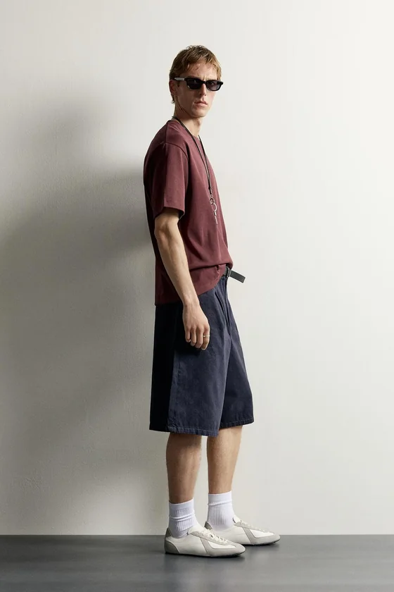 ФУТБОЛКА RELAXED FIT В РУБЧИК