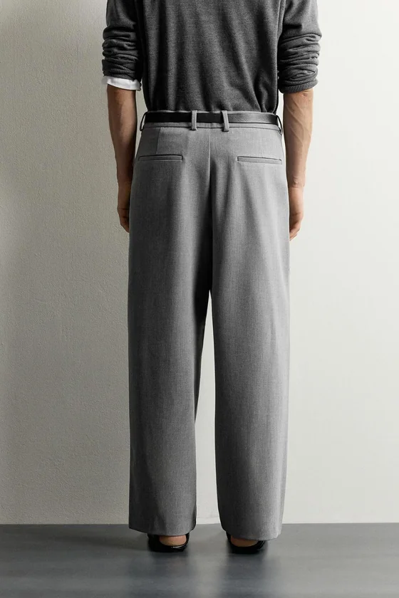 БРЮКИ RELAXED FIT СО СКЛАДКАМИ