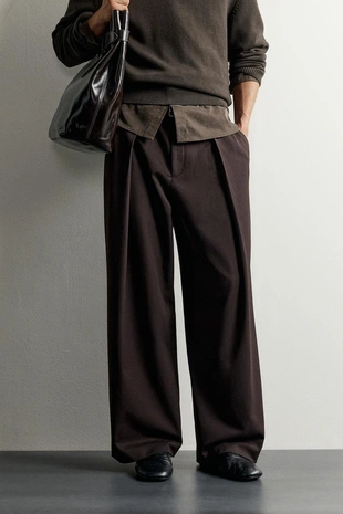 Брюки Relaxed Fit со складками