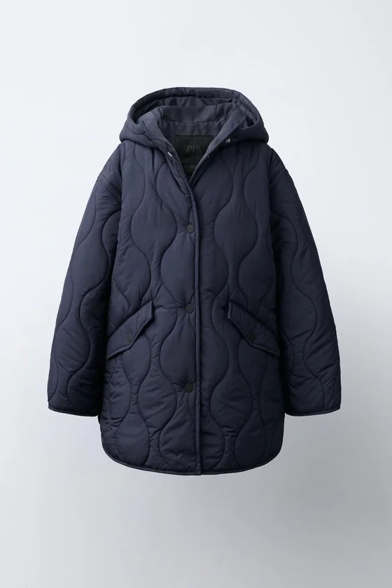 СТЕГАНАЯ КУРТКА WATER-REPELLENT С КАПЮШОНОМ