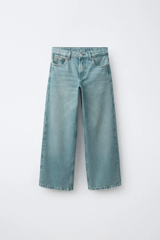 ДЖИНСЫ WIDE LEG С НАШИВКОЙ «ЗВЕЗДА»