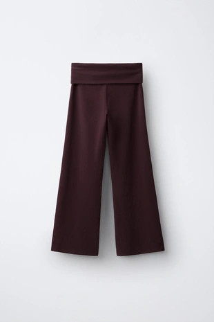 Брюки Wide Leg с отворотами