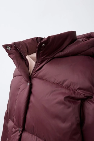 Стеганая куртка Water-Repellent с капюшоном- Заказать в России