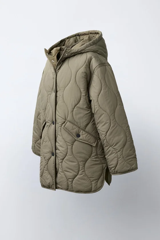 СТЕГАНАЯ КУРТКА WATER-REPELLENT С КАПЮШОНОМ