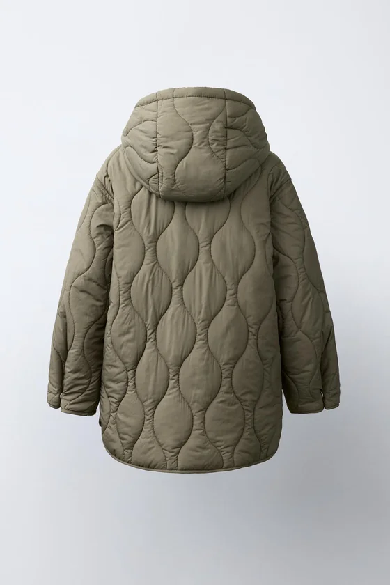 СТЕГАНАЯ КУРТКА WATER-REPELLENT С КАПЮШОНОМ