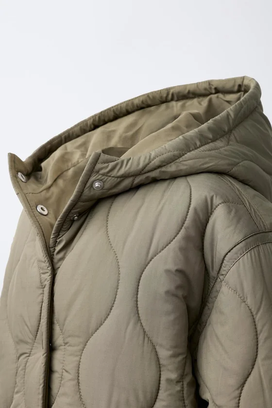 СТЕГАНАЯ КУРТКА WATER-REPELLENT С КАПЮШОНОМ